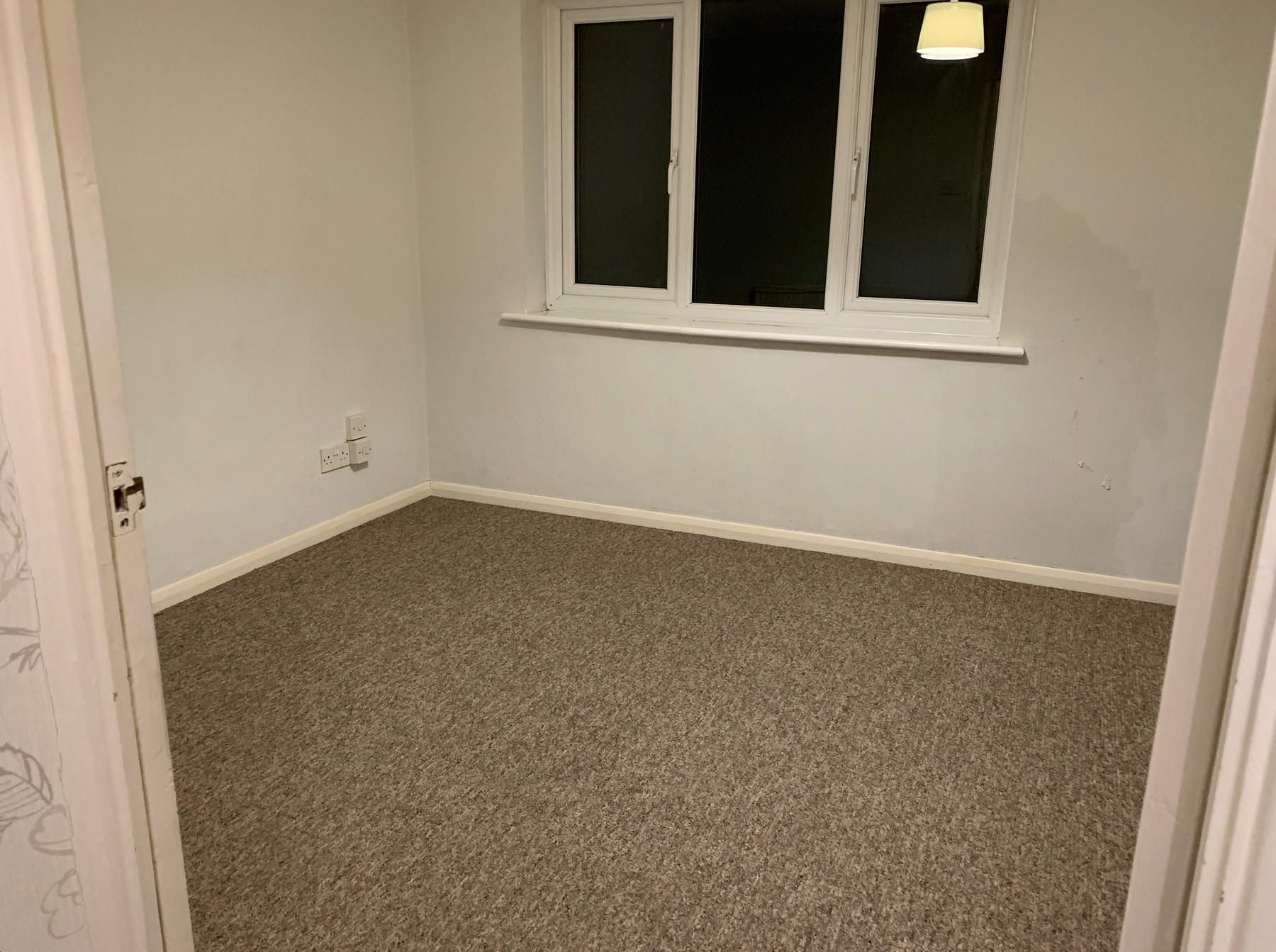 Improved bedroom at the Langney property