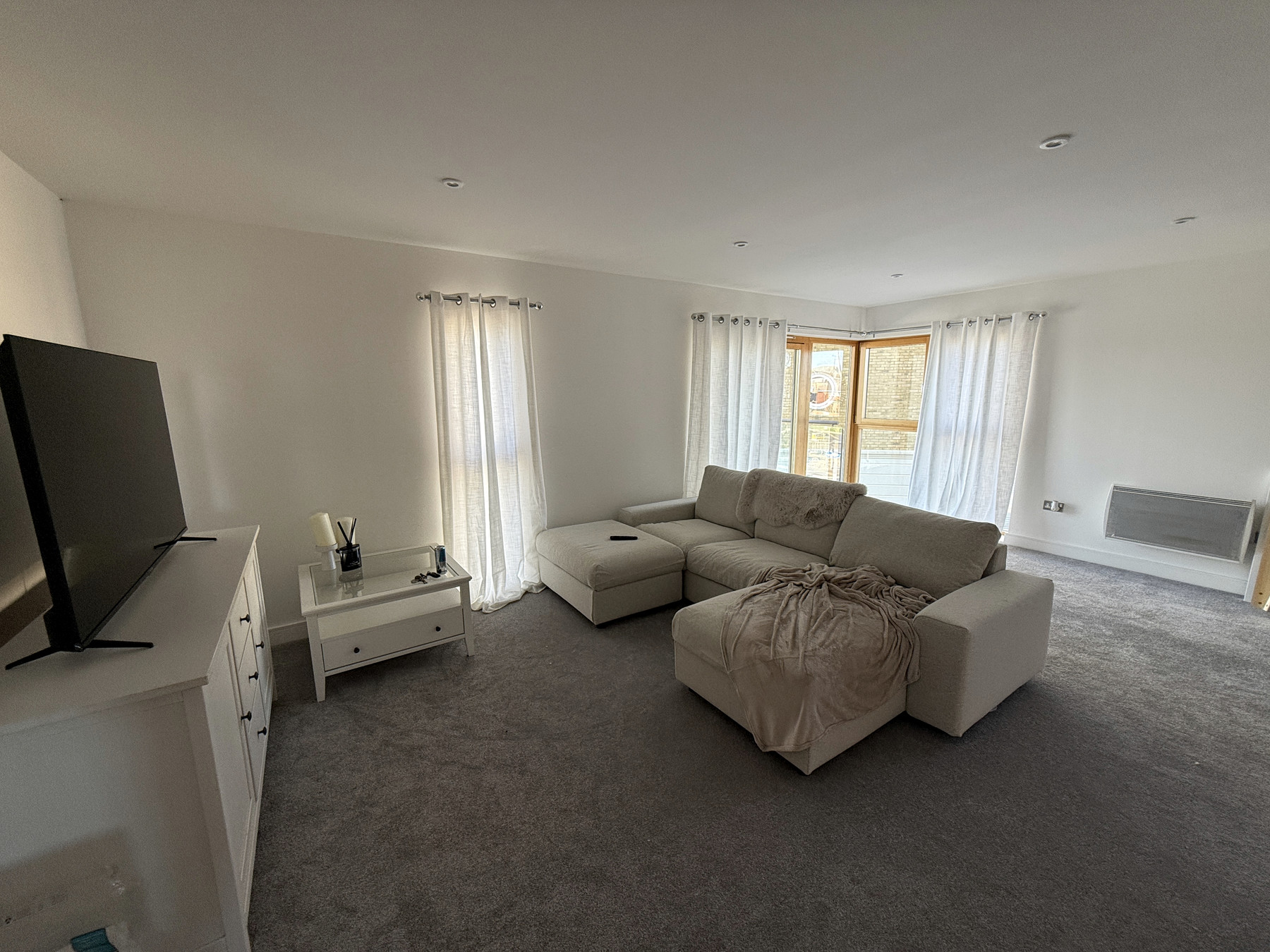 Finished living area at Sovereign Harbour Apartment